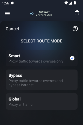 ANYCAST ACCELERATORandroid下载效果预览图